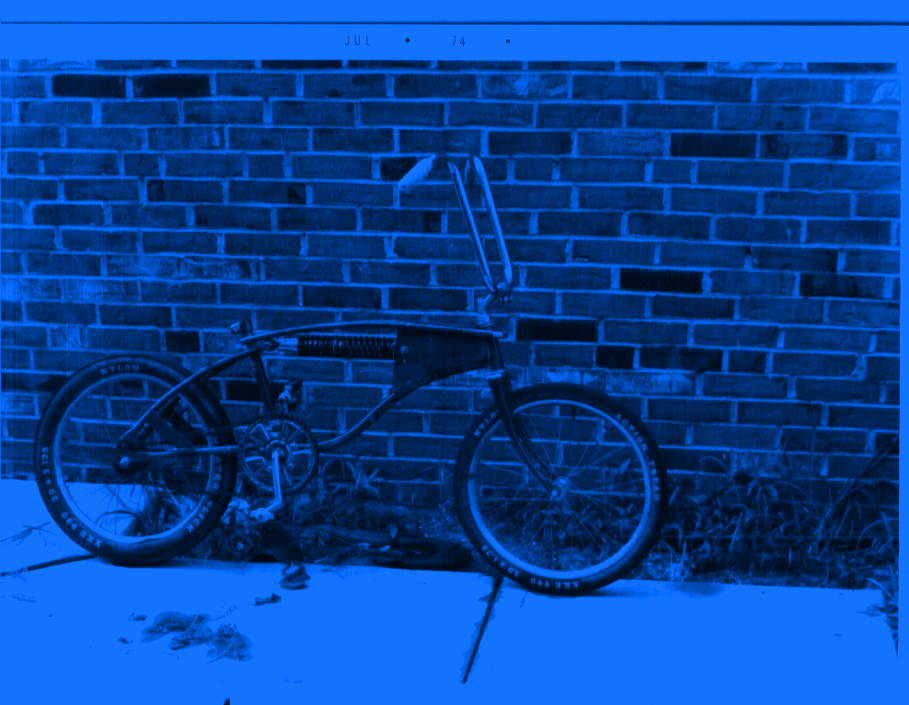 R.B. Gwin's Suspension Bike - Columbus, OH - July 1974